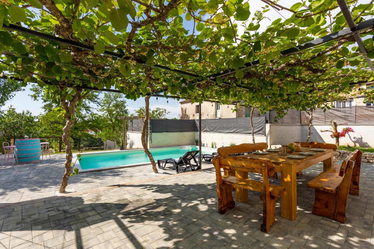 Villa House With Pool Poli Stare Nuoni Žminj Exterior foto